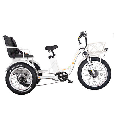 750W Μπροστά τροχούς Ηλεκτρικό Ρικσά Trike με μπαταρία λιθίου 21AH και 7 ταχύτητες