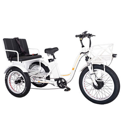 750W Μπροστά τροχούς Ηλεκτρικό Ρικσά Trike με μπαταρία λιθίου 21AH και 7 ταχύτητες