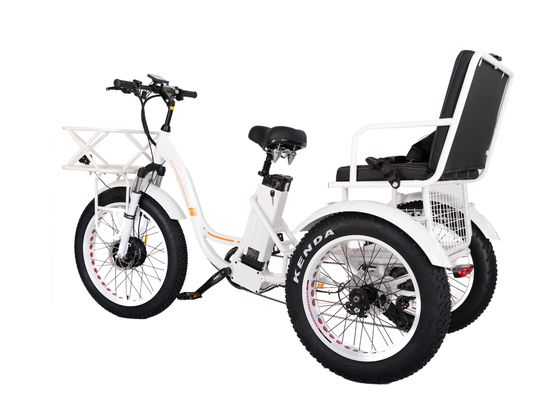 750W Μπροστά τροχούς Ηλεκτρικό Ρικσά Trike με μπαταρία λιθίου 21AH και 7 ταχύτητες
