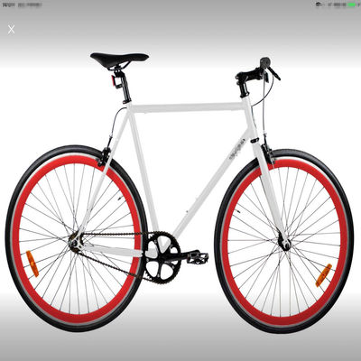 60cm Steel Frame Fixie Fixed Gear Bike Promax Διπλό V φρένο 700c Μονοκίνητη τροχιά