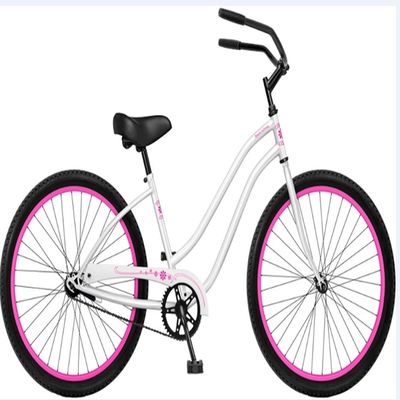 Βήμα διαμέσου του σχεδιασμού 26 ιντσών Beach Cruiser Bike με Coaster Foot Brake και λευκό χρώμα