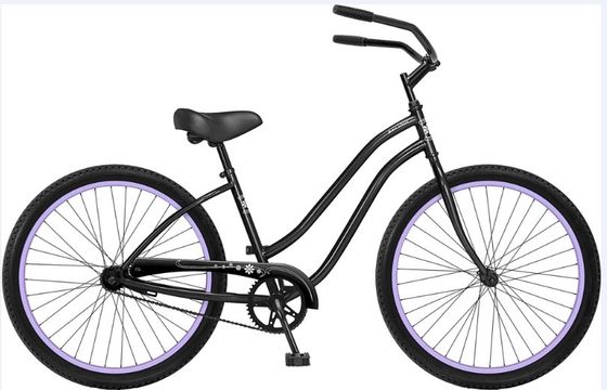 Βήμα διαμέσου του σχεδιασμού 26 ιντσών Beach Cruiser Bike με Coaster Foot Brake και λευκό χρώμα