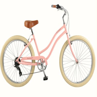 Βήμα διαμέσου του σχεδιασμού 26 ιντσών Beach Cruiser Bike με Coaster Foot Brake και λευκό χρώμα