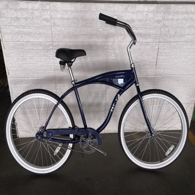 Υλικό πιρούνι Χάλυβα Ενήλικες Ανδρών Beach Cruiser ποδήλατο 26 ίντσες Single Speed Προσαρμόστε το λογότυπο