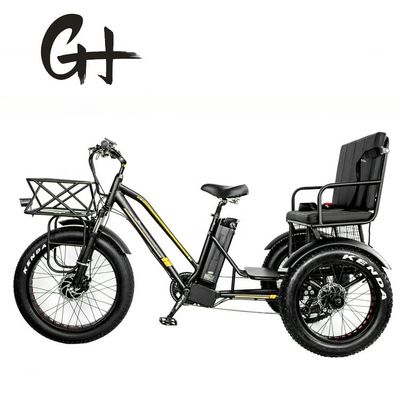 24&quot; 48V μπροστινό τροχό 750W 45KM/H Μαξ φορτίο 300KG 21AH Lithium μπαταρία ηλεκτρικά τρίκυκλοι