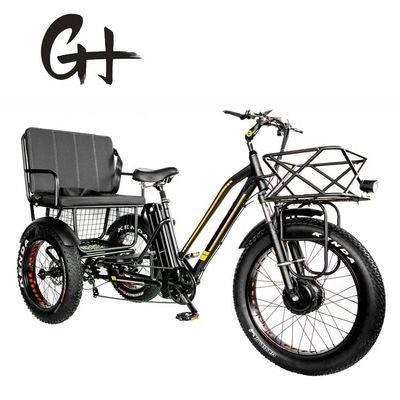 24&quot; 48V μπροστινό τροχό 750W 45KM/H Μαξ φορτίο 300KG 21AH Lithium μπαταρία ηλεκτρικά τρίκυκλοι