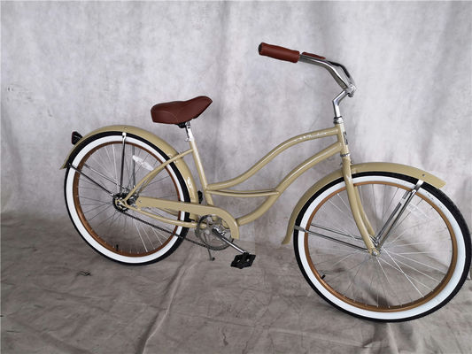 Συνηθισμένο ποδήλατο για ενήλικες 26 ιντσών γυναικεία μονό ταχύτητα