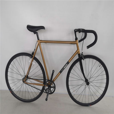 58cm Fixie ποδήλατα με κόκκινο χρώμα Thickslick 700c Τεχνη και ατσάλινο πιρούνι 4130 Chrome Frame