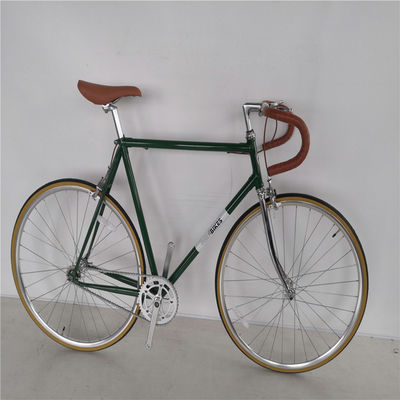 58cm Fixie ποδήλατα με κόκκινο χρώμα Thickslick 700c Τεχνη και ατσάλινο πιρούνι 4130 Chrome Frame