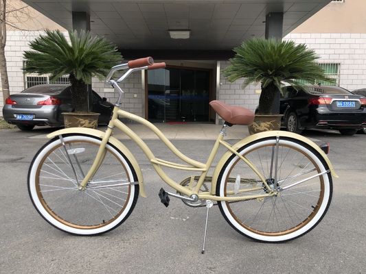 26 ιντσών χάλυβα πλαίσιο σκληρό πλαίσιο 3 Speed Beach Cruiser ποδήλατο για ενήλικες άνδρες και γυναίκες