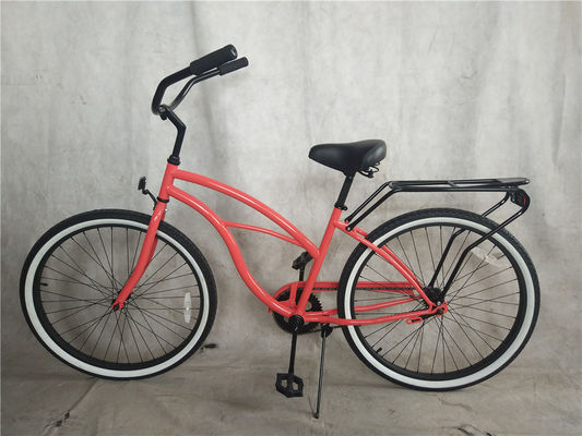 Mint Green Ladies Low Step Sports Υβριδικό ποδήλατο Γυναίκες Single Speed Comfort Beach Cruiser Bike 26 ίντσες