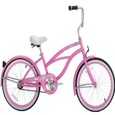 Jetta Pink Girls 20 " Beach Cruiser Bike Ακαθάριστο βάρος 11kg Ελαφρύ και ανθεκτικό 9kg
