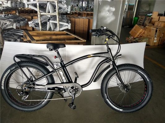26*4,0 ιντσών Fat Tire Ηλεκτρικό Beach Cruiser ποδήλατο Δυναμικό από 17 Ah μπαταρία λιθίου