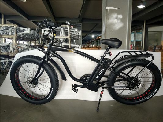 26*4,0 ιντσών Fat Tire Ηλεκτρικό Beach Cruiser ποδήλατο Δυναμικό από 17 Ah μπαταρία λιθίου