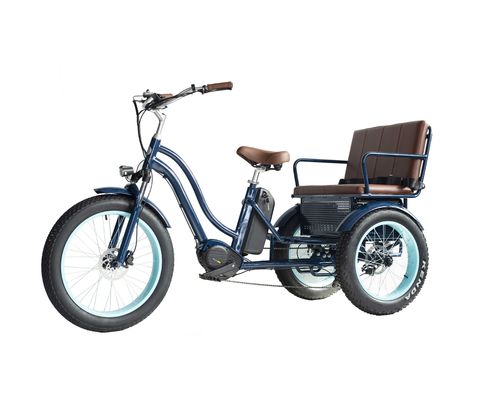 Ηλεκτρικό ρικσαό με μπαταρία λιθίου 48V 750W 17AH και μεγάλα λάστιχα