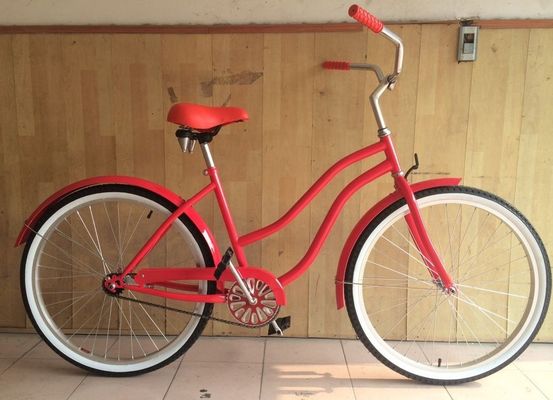 26 ′′ Single Speed Coaster Lady Beach Cruiser Bike Aluminum Alloy Frame OEM Logo για την κυρία