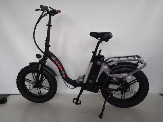 20 ίντσες παχύ ελαστικό Ebike πιο ισχυρό κόκκινο χρώμα αναδιπλούμενο ηλεκτρικό ποδήλατο με κράμα στέλεχος