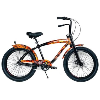 ΗΠΑ Άνδρες 24 &quot;3,0 Fat Tire Aluminum Frame Beach Cruiser ποδήλατο με δίσκο φρένο