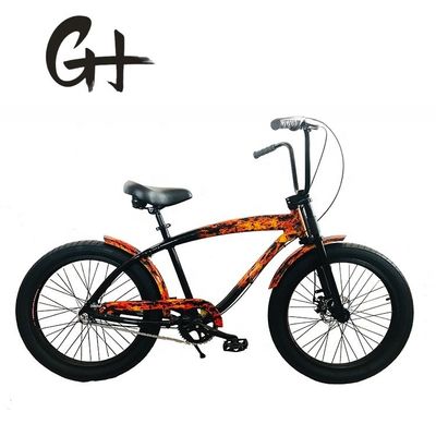 ΗΠΑ Άνδρες 24 &quot;3,0 Fat Tire Aluminum Frame Beach Cruiser ποδήλατο με δίσκο φρένο