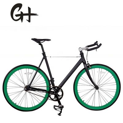 ΗΠΑ CE Track Fixie ποδήλατο 700C Αλουμινίου Φρέμα OEM Μία ταχύτητα με Αλουμινίου κράμα Στέλεχος