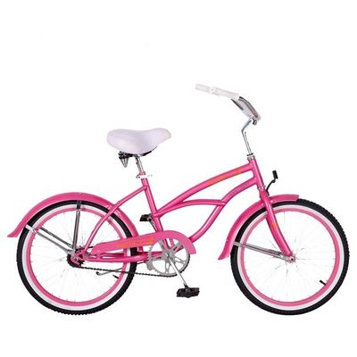 20 &quot; Single Speed Coaster Φρένα Ροζ Αμερικανικό OEM Λογότυπο Μίνι Kid Μικρό πλαίσιο CE Κορίτσι Beach Cruiser ποδήλατο