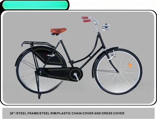 Πάρτε το 28 &quot; Dutch Bike Old Style ποδήλατο σας σε κλασικό μαύρο