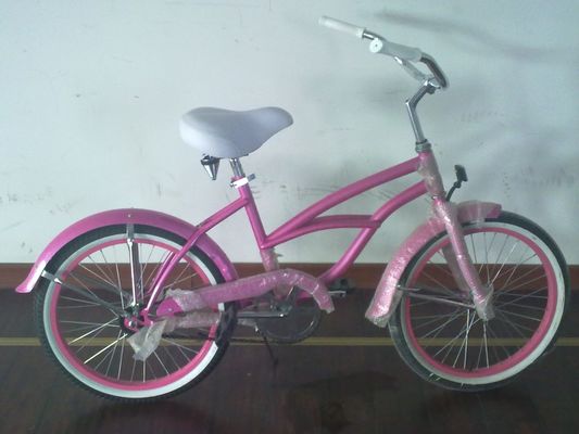 20 &quot; Single Speed Coaster Φρένα Ροζ Αμερικανικό OEM Λογότυπο Μίνι Kid Μικρό πλαίσιο CE Κορίτσι Beach Cruiser ποδήλατο
