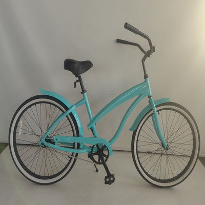 26 &quot;Αλουμινένιο πλαίσιο Single Gear Υβριδικό γυναικείο Beach Cruiser ποδήλατο 2024 μη πίσω αποσβεστήρα