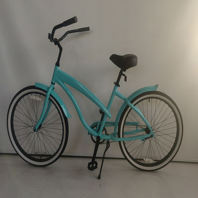 26 &quot;Αλουμινένιο πλαίσιο Single Gear Υβριδικό γυναικείο Beach Cruiser ποδήλατο 2024 μη πίσω αποσβεστήρα
