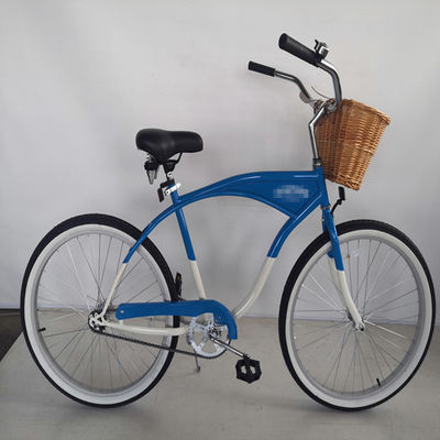 Μεγάλο λογότυπο ενηλίκων 26 ιντσών Single Speed Beach Cruiser ποδήλατο με επιλογή μπροστινού φορτηγού