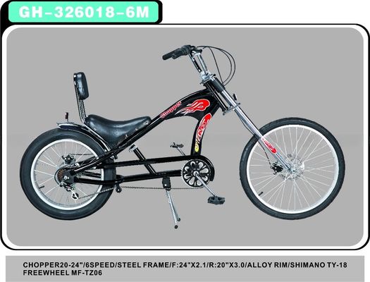 Προσαρμόσιμο 24 &quot;Low Rider Chopper Bike/Cycle με ατσάλινη κλικ σε κάθε χρώμα