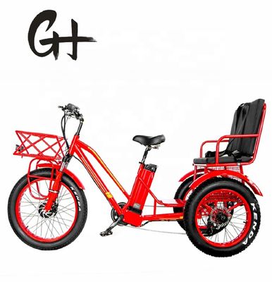 Bafang 750W Motor Electric Tricycle με Fat Tire E Τρεις τροχούς και κάθισμα επιβατών