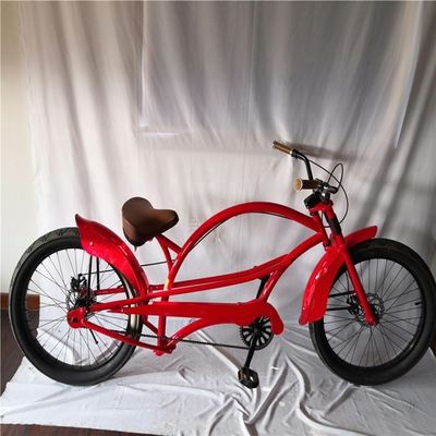 Fat Tire 26 &quot;Εκτεταμένο Beach Cruiser Bike με ατσάλινο πλαίσιο και τεχνολογία δίσκου φρένων