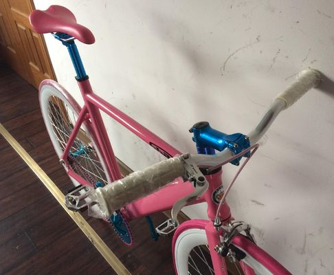 ODM Logo OEM Χρώμα 700C Single Speed Track Bike με ελαφρύ πλαίσιο αλουμινίου και πιρούνι
