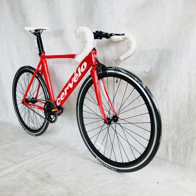 12KG 700C Single Speed Track Aluminum Frame Fixed Gear Bike με πιρούνι από ανθρακική ίνα