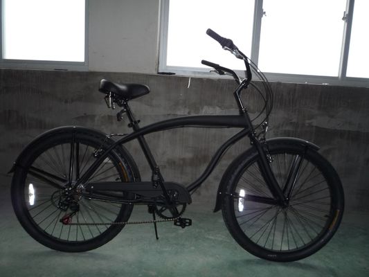 Διπλό V φρένο 26 &quot; 2.125 Λευκό Τυρί Τυρί Hi-Steel Φρέμα Shimano 7 ταχύτητα OEM Προσαρμοσμένο για ενήλικες CE CPSC ΗΠΑ Αγορά Beach Cruiser ποδήλατο