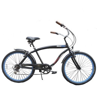 Διπλό V φρένο 26 &quot; 2.125 Λευκό Τυρί Τυρί Hi-Steel Φρέμα Shimano 7 ταχύτητα OEM Προσαρμοσμένο για ενήλικες CE CPSC ΗΠΑ Αγορά Beach Cruiser ποδήλατο