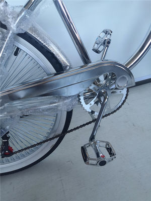 160kg χωρητικότητα φορτίου Shimano Grip 26 Lowrider πλήρης Chrome ποδήλατο για σας