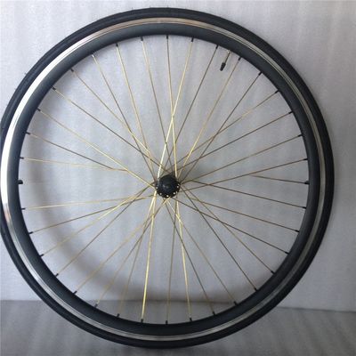 43mm Ανωδικοποιημένο Μπλε Flip Flop Fixed Gear Road Bike Wheel Set με πολύχρωμες ακτίνες