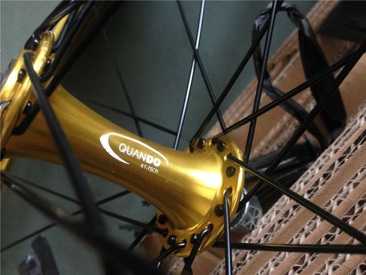 Προσαρμοσμένο 700C Fixed Gear Bike Wheel Set με χρώμα Pantone και 32-40H Spoke Hole