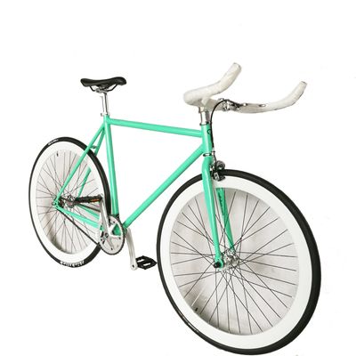 700C πράσινο χρώμα Fixies Gear Bike Αμερικανικό ποδήλατο με σκληρό πλαίσιο μη πίσω αποσβεστήρα