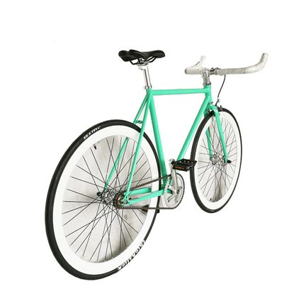 700C πράσινο χρώμα Fixies Gear Bike Αμερικανικό ποδήλατο με σκληρό πλαίσιο μη πίσω αποσβεστήρα