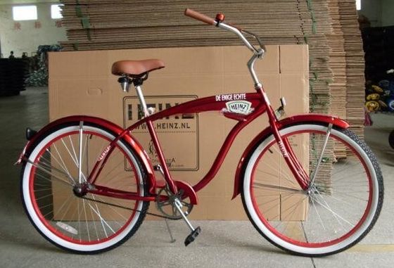 26 ιντσών Single Speed Adult Beach Cruiser Bike με μεταλλικό δίσκο Εύκολο μπροστινό δίσκο