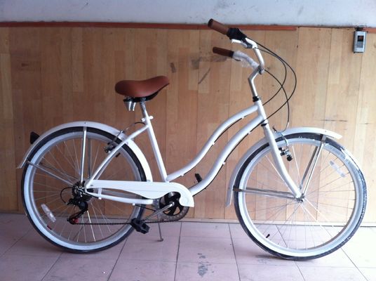 OEM Προσαρμοσμένο CE Beach Cruiser Bike 26 &quot;3.0 Τεχνη Hi-Ten Steel Frame Shimano 7S 7 ταχύτητα