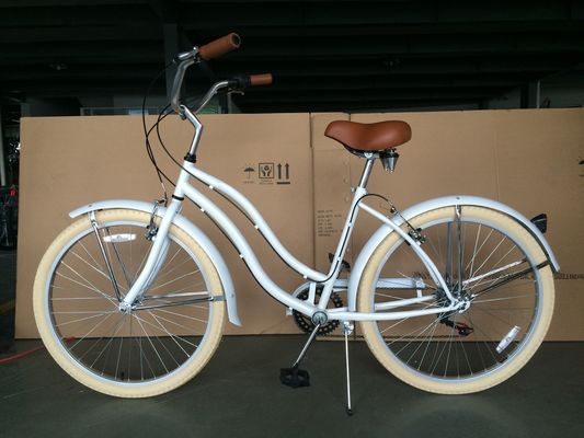 OEM Προσαρμοσμένο CE Beach Cruiser Bike 26 &quot;3.0 Τεχνη Hi-Ten Steel Frame Shimano 7S 7 ταχύτητα
