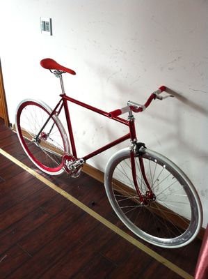700C Τραβηγμένο 4310 CR-MO Steel Frame Fork Βίντεζ μονό ταχύτητα σταθερό κιβώτιο οδικού ποδηλάτου