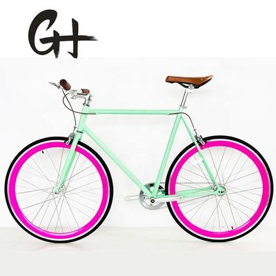 700C Αμερικανικό CE CPSC Κινέζικο Fixie Gear Μονό ταχύτητα ποδήλατο Μέγεθος m 1,8 Steel Fork
