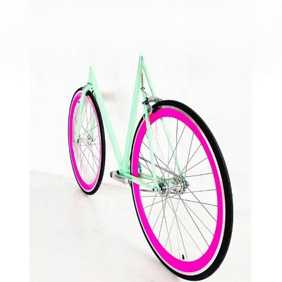 700C Αμερικανικό CE CPSC Κινέζικο Fixie Gear Μονό ταχύτητα ποδήλατο Μέγεθος m 1,8 Steel Fork