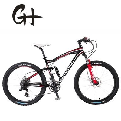 7005 Αλουμινένιο πλαίσιο 24S Shimano Altus 3x8 Ταχύτητες πλήρης ανάρτησης Mountain Bike 17KG