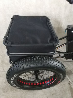 750W 48V 4,0 "Fat ελαστικό 3 τροχούς E Trike Ηλεκτρικό φορτηγό ποδήλατο κράμα Rim 6 Speed ΗΠΑ Hot